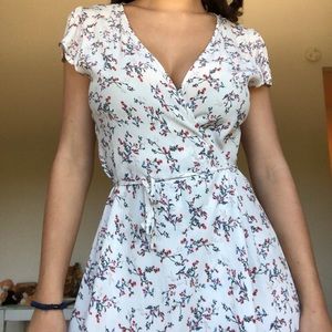 adorable little floral wrap around dress!!